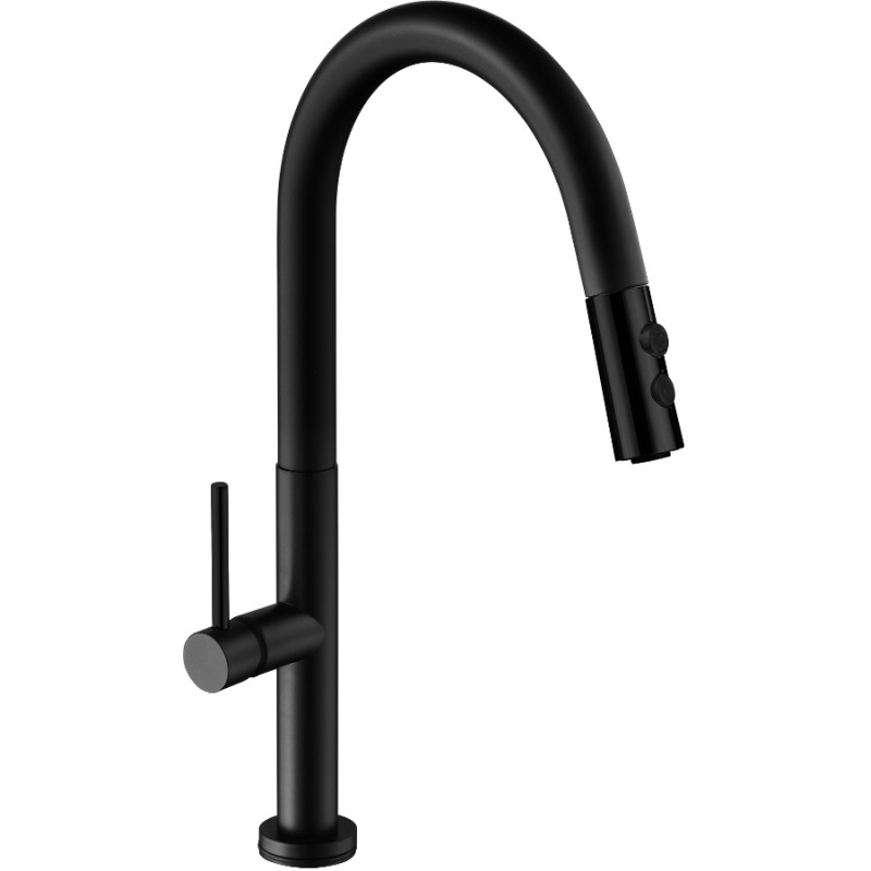 Mexen Ava robinet de cuisine, Noir - 672800-70