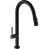 Mexen Ava robinet de cuisine, Noir - 672800-70