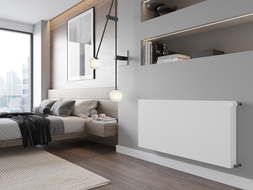 Radiateur plat Mexen CF22 400 x 2000 mm, connection latérale, 2276 W, blanc - W422F-040-200-00