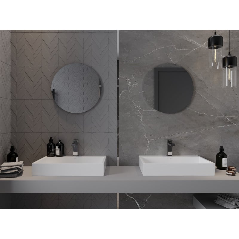Mexen Alto miroir de salle de bain rond 50 cm - 9853-050-050-000-00