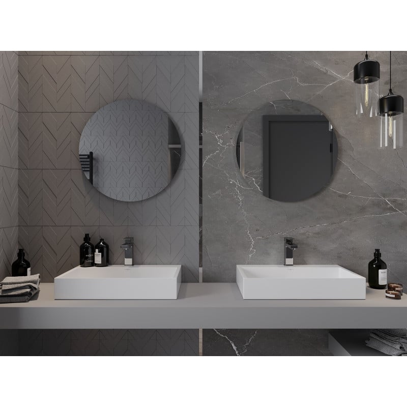 Mexen Alto miroir de salle de bain rond 60 cm - 9853-060-060-000-00