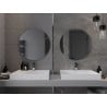 Mexen Alto miroir de salle de bain rond 70 cm - 9853-070-070-000-00