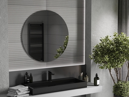 Mexen Alto miroir de salle de bains rond 90 cm - 9853-090-090-000-00