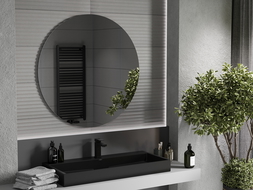 Mexen Alto miroir de salle de bain rond 100 cm - 9853-100-100-000-00