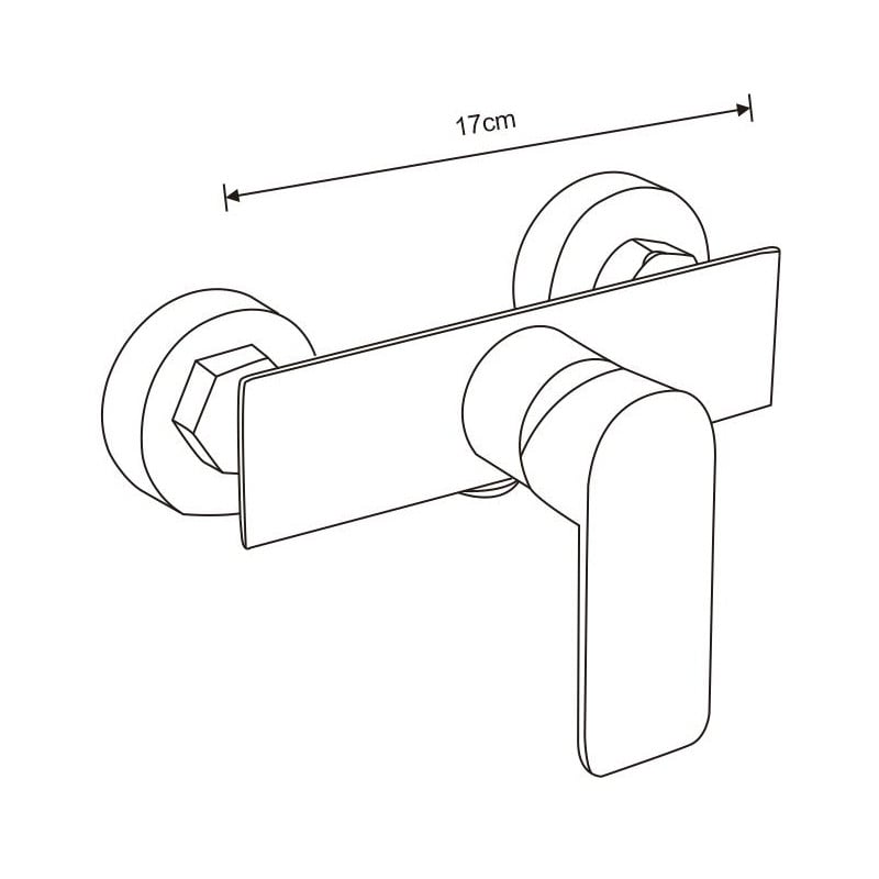 Mexen Alfa robinet de douche, chromé - 745740-00