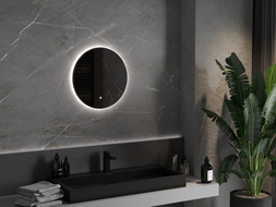 Mexen Erg miroir de salle de bain éclairé, rond 50 cm, LED 6000K, antibuée - 9823-050-050-611-00