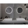 Mexen Erg miroir de salle de bain éclairé, rond 50 cm, LED 6000K, antibuée - 9823-050-050-611-00
