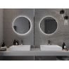 Mexen Erg miroir de salle de bain éclairé, rond 60 cm, LED 6000K, anti-buée - 9823-060-060-611-00