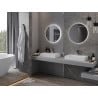 Mexen Erg miroir de salle de bain éclairé, rond 60 cm, LED 6000K, anti-buée - 9823-060-060-611-00