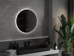 Mexen Erg miroir de salle de bains éclairé, rond 70 cm, LED 6000K, anti-buée - 9823-070-070-611-00