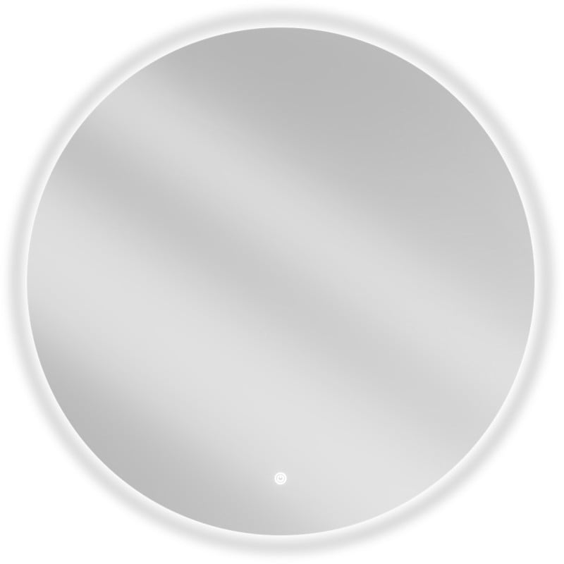 Mexen Erg miroir de salle de bain éclairé, rond 80 cm, LED 6000K, anti-buée - 9823-080-080-611-00