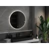 Mexen Erg miroir de salle de bain éclairé, rond 80 cm, LED 6000K, anti-buée - 9823-080-080-611-00