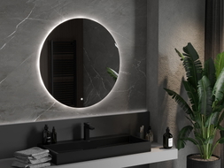 Mexen Erg miroir de salle de bain éclairé, rond 90 cm, LED 6000K, anti-buée - 9823-090-090-611-00