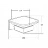 Mexen Asis Porte-savon, Noir - 7017639-70
