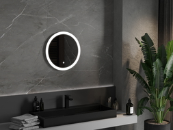 Mexen Oro miroir de salle de bains éclairé, rond 50 cm, LED 6000K, anti-buée - 9824-050-050-611-00