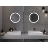 Mexen Oro miroir de salle de bain éclairé, rond 50 cm, LED 6000K, anti-buée - 9824-050-050-611-00