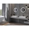 Mexen Oro miroir de salle de bain éclairé, rond 50 cm, LED 6000K, anti-buée - 9824-050-050-611-00