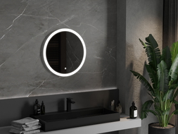 Mexen Oro miroir de salle de bain rétroéclairé, rond 60 cm, LED 6000K, antibuée - 9824-060-060-611-00