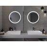 Mexen Oro miroir de salle de bain éclairé, rond 60 cm, LED 6000K, anti-buée - 9824-060-060-611-00