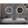 Mexen Oro miroir de salle de bain rétroéclairé, rond 60 cm, LED 6000K, antibuée - 9824-060-060-611-00