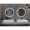Mexen Oro miroir de salle de bain éclairé, rond 70 cm, LED 6000K, antibuée - 9824-070-070-611-00