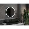 Mexen Oro miroir de salle de bain éclairé, rond 80 cm, LED 6000K, anti-buée - 9824-080-080-611-00