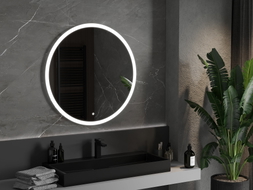 Mexen Oro miroir de salle de bain éclairé, rond 90 cm, LED 6000K, antibuée - 9824-090-090-611-00