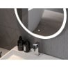 Mexen Oro miroir de salle de bain éclairé, rond 80 cm, LED 6000K, anti-buée - 9824-080-080-611-00