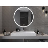 Mexen Oro miroir de salle de bain éclairé, rond 100 cm, LED 6000K, anti-buée - 9824-100-100-611-00