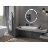Mexen Oro miroir de salle de bain éclairé, rond 100 cm, LED 6000K, anti-buée - 9824-100-100-611-00
