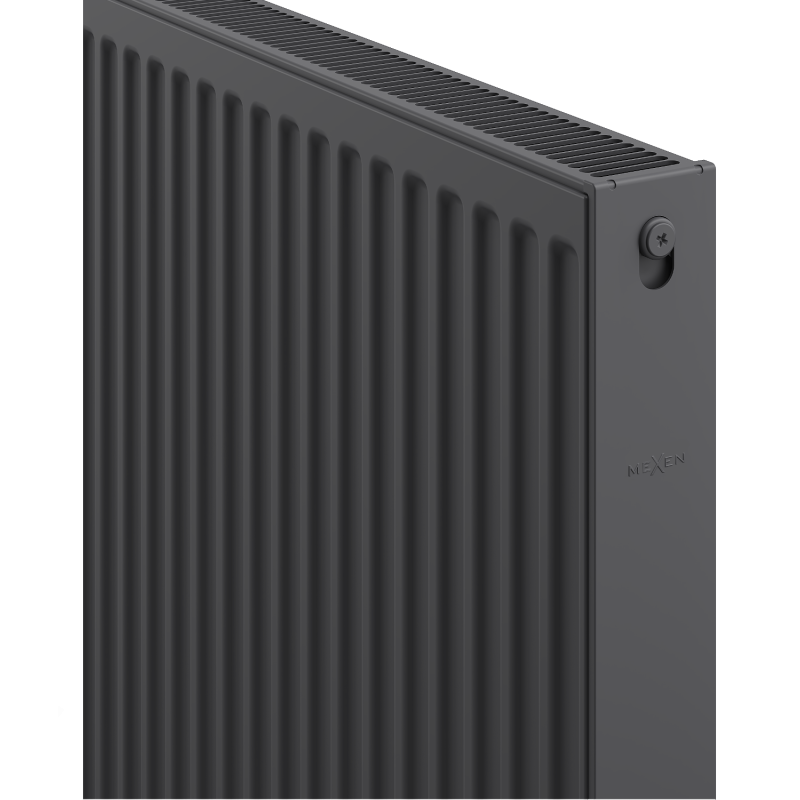 Mexen C21 radiateur plat 600 x 1100 mm, raccordement latéral, 1410 W, anthracite - W421-060-110-66