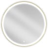 Mexen Esso miroir de salle de bain éclairé, rond 90 cm, LED 6000K, anti-buée, cadre doré - 9825-090-090-611-50