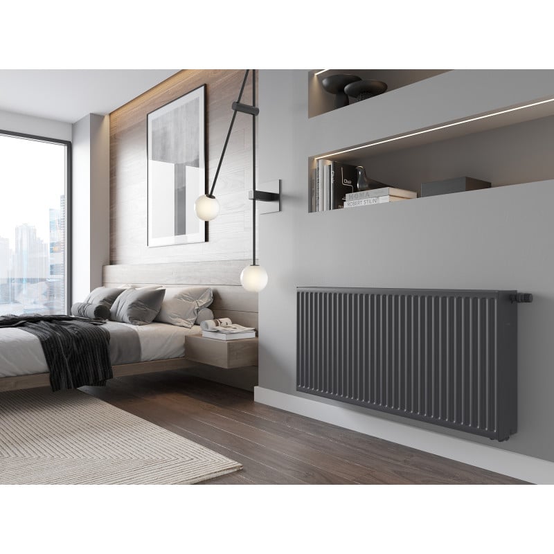 Mexen C33 radiateur à plaque 600 x 800 mm, raccordement latéral, 1868 W, anthracite - W433-060-080-66
