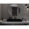 Mexen Loft miroir de salle de bain rond 100 cm, cadre doré - 9850-100-100-000-50