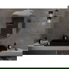 Mexen Loft miroir de salle de bains rond 100 cm, cadre doré - 9850-100-100-000-50