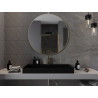 Mexen Loft Miroir de salle de bains rond 100 cm, cadre doré brossé - 9850-100-100-000-50