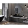 Mexen Loft miroir de salle de bain rond 100 cm, cadre doré - 9850-100-100-000-50