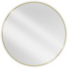 Mexen Loft Miroir de salle de bains rond 100 cm, cadre doré brossé - 9850-100-100-000-50