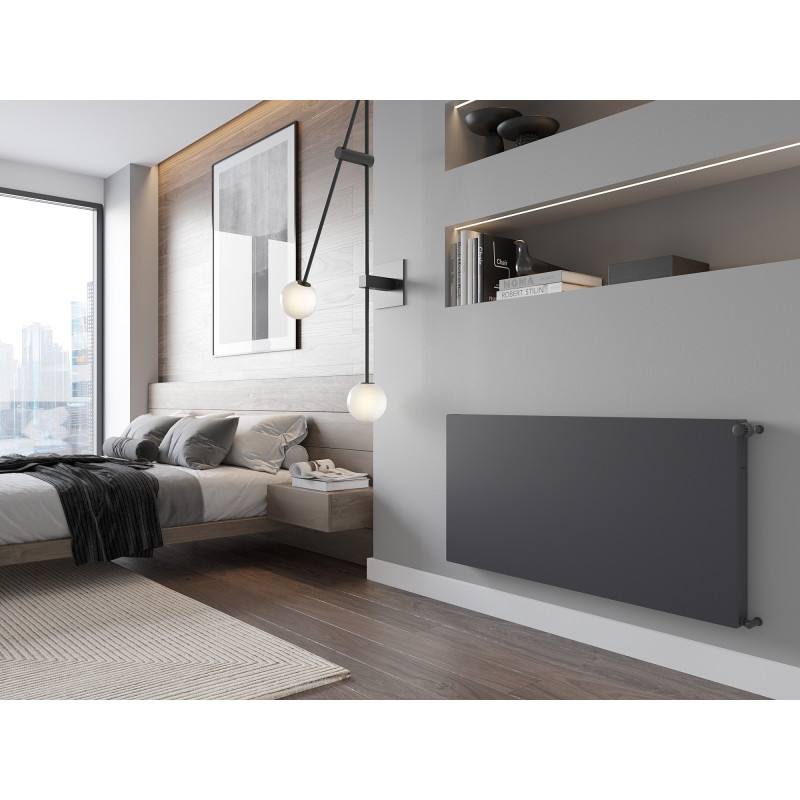Mexen CF11 Radiateur panneau plat 300 x 2000 mm, connexion latérale, 909 W, anthracite - W411F-030-200-66