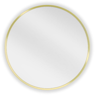 Mexen Loft miroir de salle de bain rond 35 cm, cadre doré - 9850-035-035-000-50