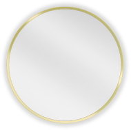 Mexen Loft miroir de salle de bain rond 40 cm, cadre doré - 9850-040-040-000-50