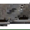 Mexen Loft miroir de salle de bain rond 45 cm, cadre doré - 9850-045-045-000-50