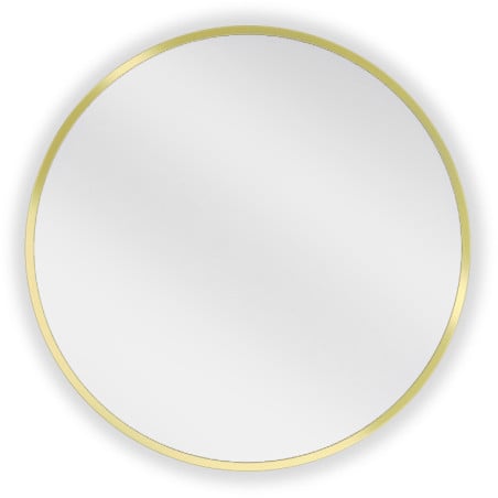 Mexen Loft miroir de salle de bain rond 55 cm, cadre doré - 9850-055-055-000-50