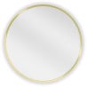 Mexen Loft miroir de salle de bain rond 55 cm, cadre doré - 9850-055-055-000-50