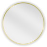 Mexen Loft miroir de salle de bains rond 55 cm, cadre doré - 9850-055-055-000-50