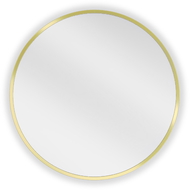 Mexen Loft miroir rond de salle de bain 55 cm, cadre doré - 9850-055-055-000-50
