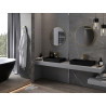 Mexen Loft Miroir de salle de bains rond 60 cm, cadre doré brossé - 9850-060-060-000-50