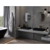 Miroir de salle de bain rond Mexen Loft 60 cm, cadre doré - 9850-060-060-000-50