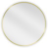 Mexen Loft Miroir de salle de bains rond 65 cm, cadre doré brossé - 9850-065-065-000-50