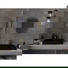Mexen Loft miroir de salle de bain rond 65 cm, cadre doré - 9850-065-065-000-50
